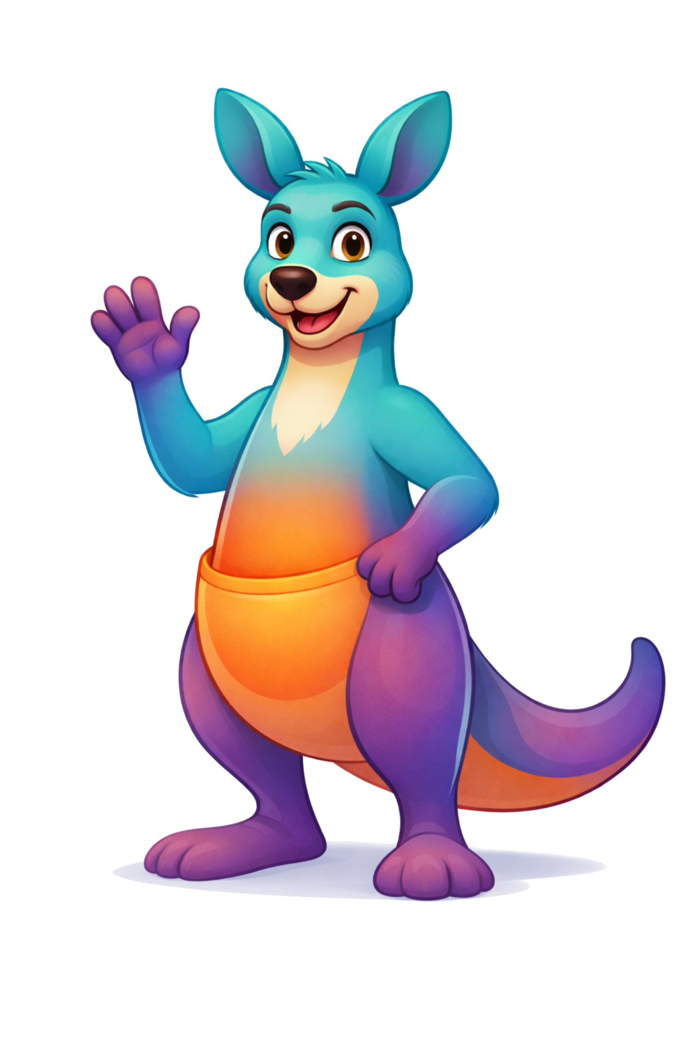 Roo the kangaroo — Postaroo's AI social media manager mascot